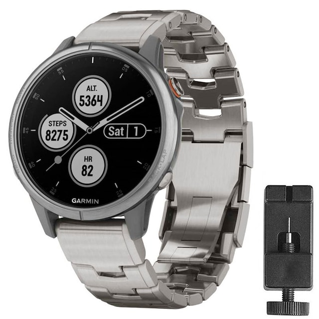 Armbånd titanium Garmin Fenix 5S/5S Plus - Sølv