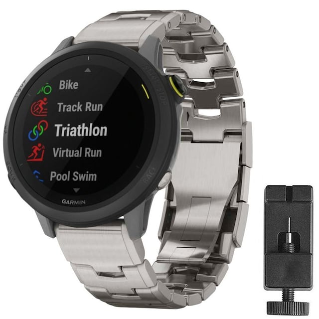 Armbånd titanium Garmin Forerunner 745 - Sølv