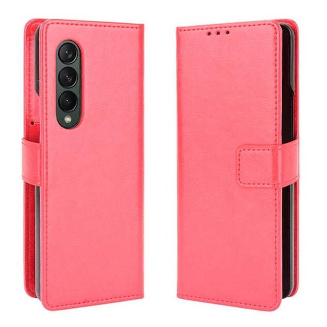 Wallet Cover 1-kort Samsung Galaxy Z Fold 3  - rød