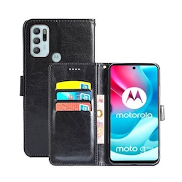 Wallet Cover 3-kort Motorola Moto G60S  - sort