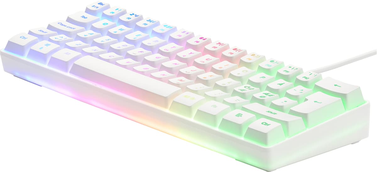 Next MX5 Mini gaming tastatur (hvid)