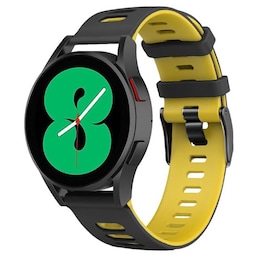 Twin Sport Armbånd Samsung Galaxy Watch 4 (40mm)- Sort/gul