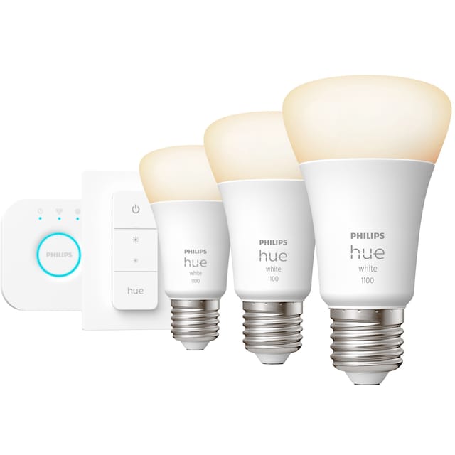 Philips Hue W 9,5W A60 E27 Bridge-sæt