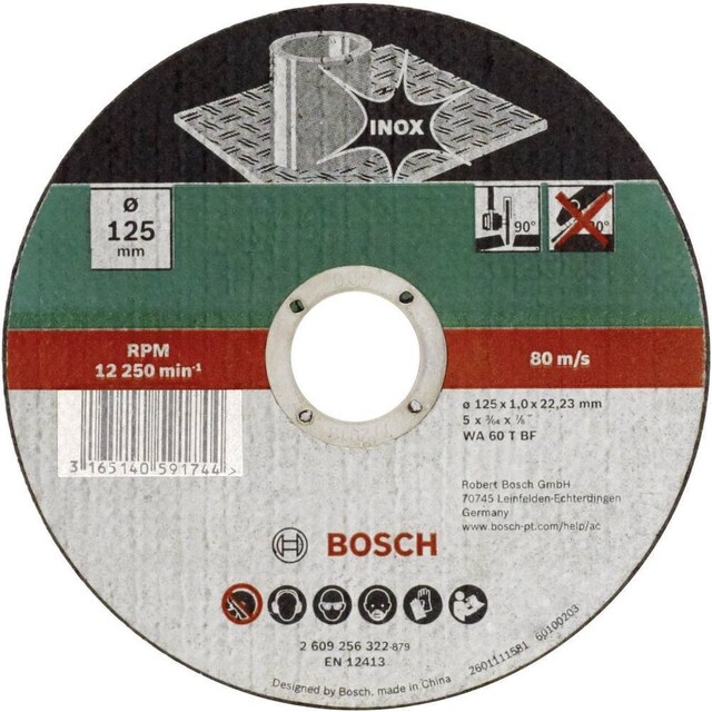 Bosch Accessories WA 60 T BF 2609256320 Skæreskive lige 115 mm 22.23 mm 1 stk