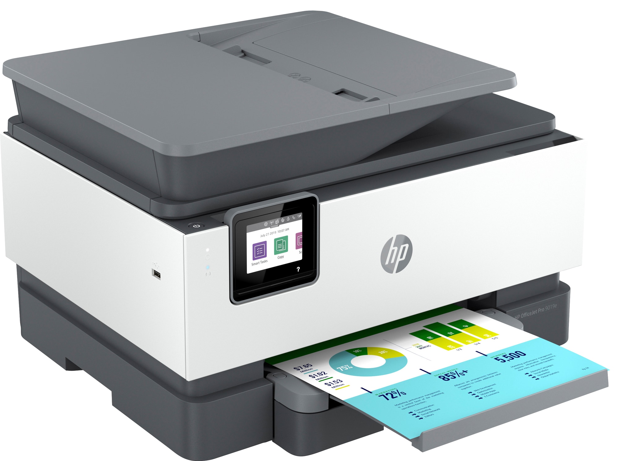 HP OfficeJet 9019e AIO farve inkjet Elgiganten