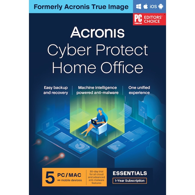 Acronis Cyber Protect Home Office Essentials 5 Computers