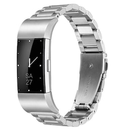 SKALO Link armbånd til Fitbit Charge 3/4 - Sølv