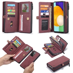 CaseMe Samsung A52/A52s CaseMe Big Wallet 2in1 Magnet Pungetui - Rød