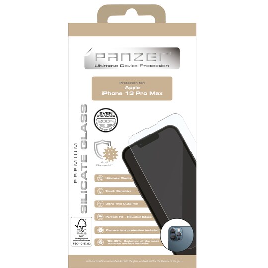 Panzer Full-Fit iPhone 13 Pro Max skærmbeskytter