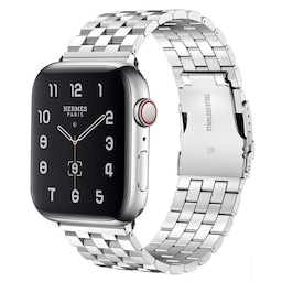 SKALO Firkantet metalarmbånd Apple Watch 42/44/45/49mm - Sølv