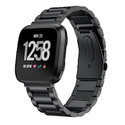 SKALO Link armbånd til Fitbit Versa 3 - Sort