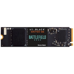 WD Black SN750 SE intern NVMe SSD 500 GB med Battlefield 2042