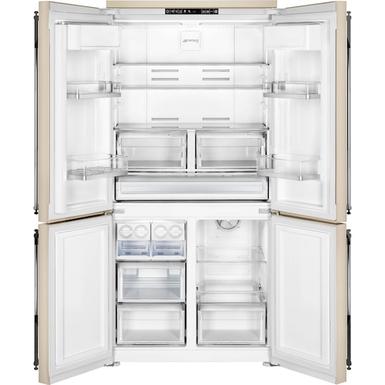 Smeg franskdørs-køleskab/fryser FQ960P5 (cream) | Elgiganten