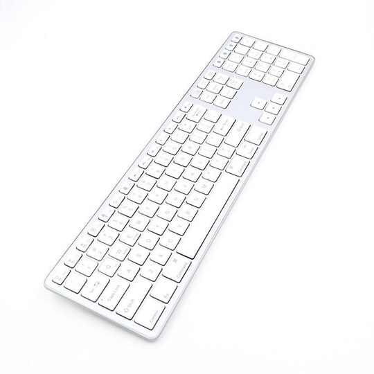 Trådløst tastatur sølv / hvid | Elgiganten