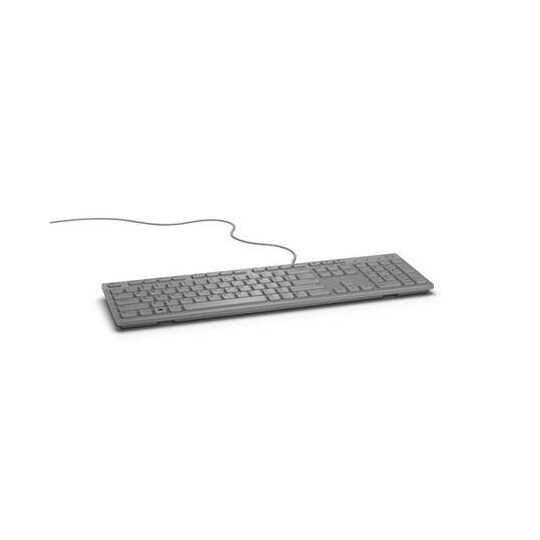 Dell KB216 multimedie, kablet, tastaturlayout EN, grå, engelsk, numerisk  tastatur | Elgiganten