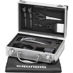 Grundig MC3342 Hårtrimmer, Barbergrej vaskbar Sort