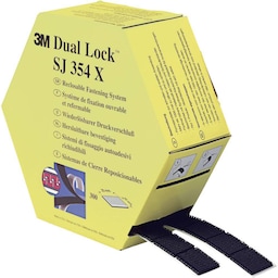 3M SJ354X Dual Lock (L x B) 7500 mm x 25 mm Sort