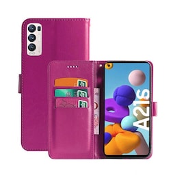 Wallet Cover 3-kort Oppo Find X3 Neo 5G  - lyserød
