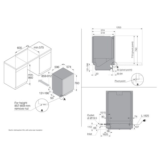 Asko opvaskemaskine DFI8457MBXXL fuldintegreret | Elgiganten