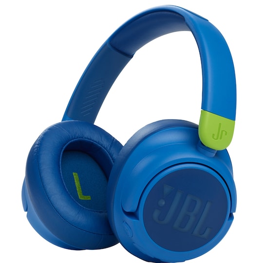 JBL Jr460NC trådløse on-ear hovedtelefoner (blå) | Elgiganten