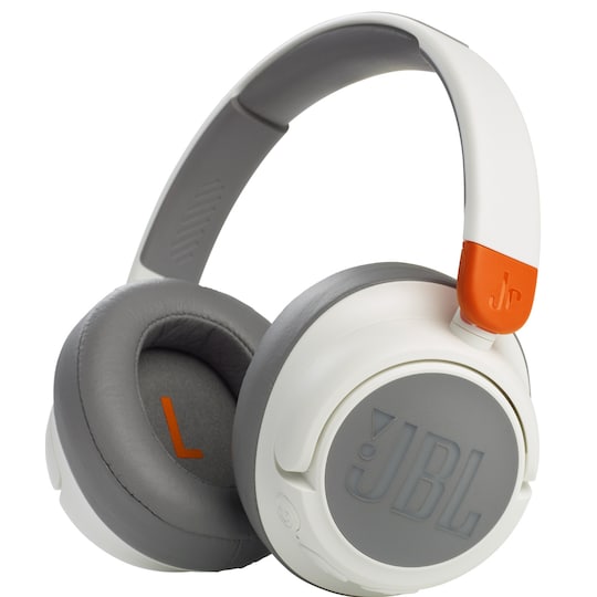 JBL Jr460NC trådløse on-ear hovedtelefoner (hvid) | Elgiganten