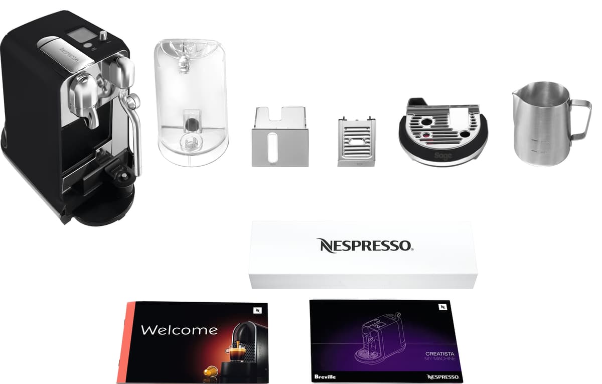 Nespresso fra Sage Creatista Plus kapselkaffemaskine SNE800BTR2END1