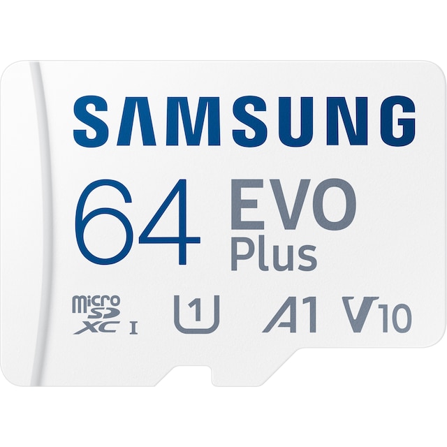 Samsung EVO Plus mikro SD hukommelseskort (64GB)