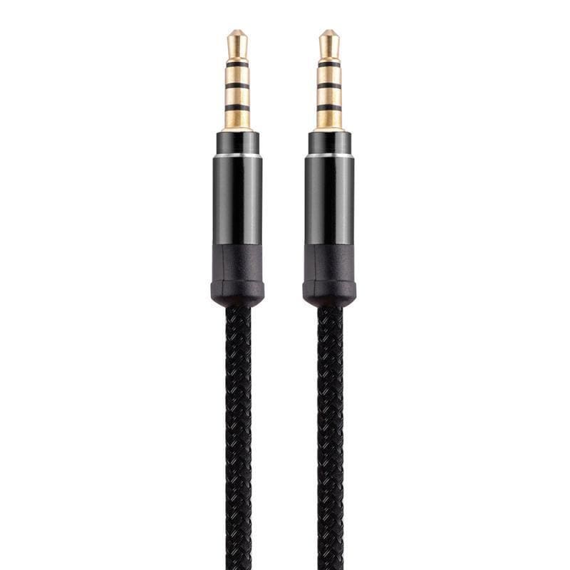 NÖRDIC 4polig lydkabel 3,5 mm han til han 1.5m sort AUX kabel TRRS mikrofon  kabel | Elgiganten