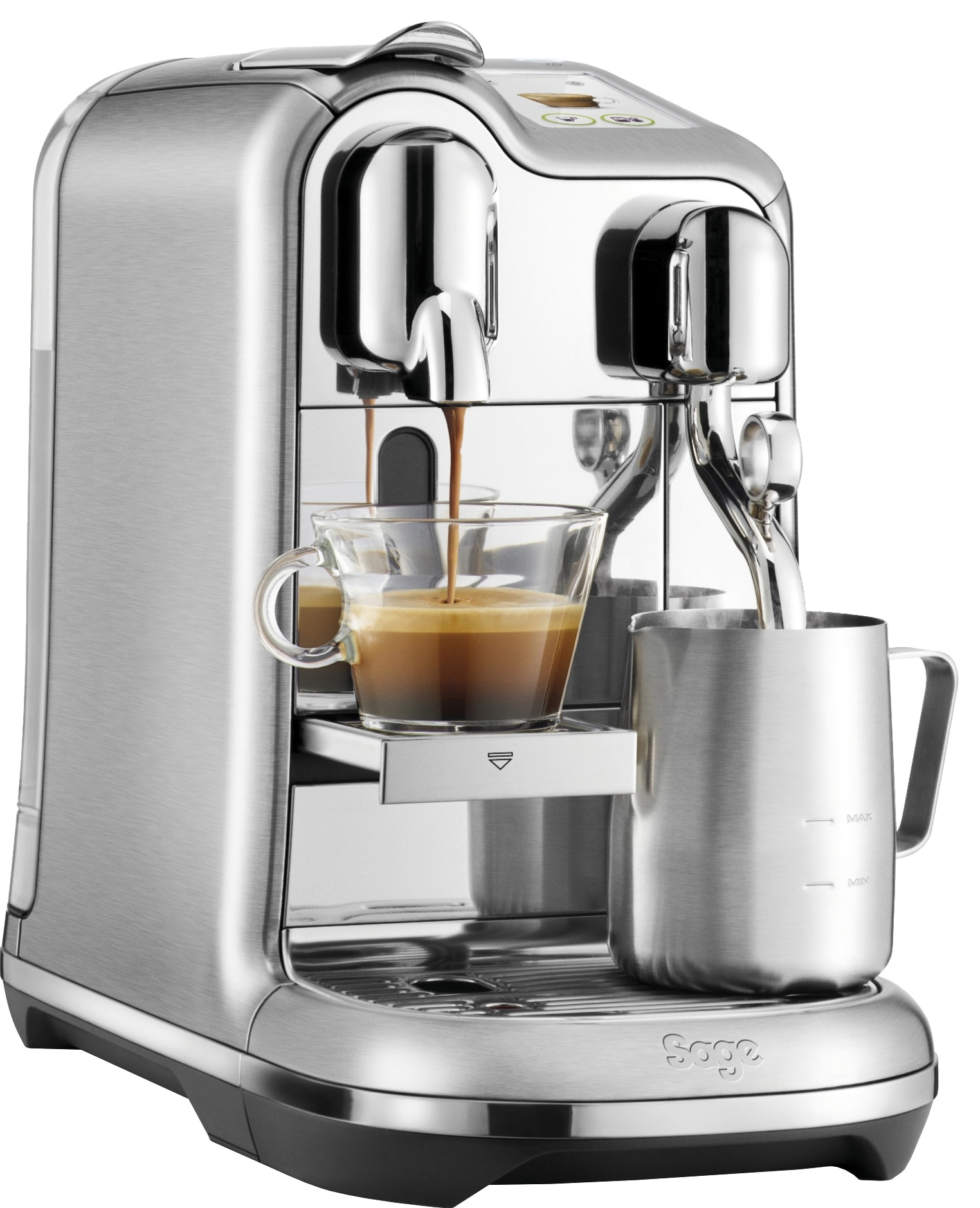 Nespresso fra Sage Creatista Pro kapselkaffemaskine SNE900BSS4END1 |  Elgiganten