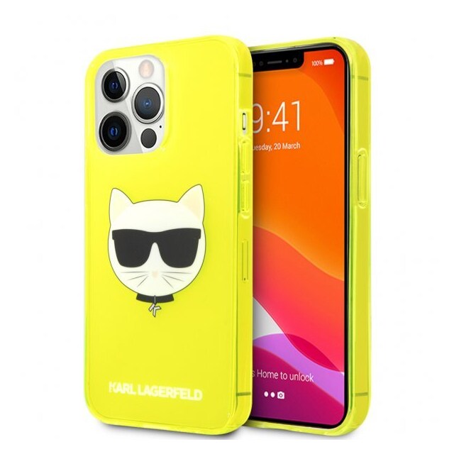 Karl Lagerfeld iPhone 13 Pro Cover Fluo Gul