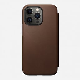 NOMAD iPhone 13 Pro Etui Rugged Folio Rustic Brown