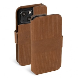 Krusell iPhone 13 Mini Etui Leather PhoneWallet Cognac