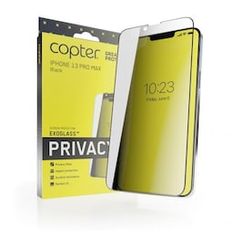 Copter iPhone 13 Pro Max Skærmbeskytter Exoglass Curved Privacy