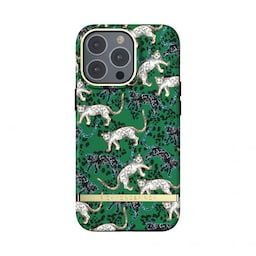 Richmond & Finch iPhone 13 Pro Cover Green Leopard