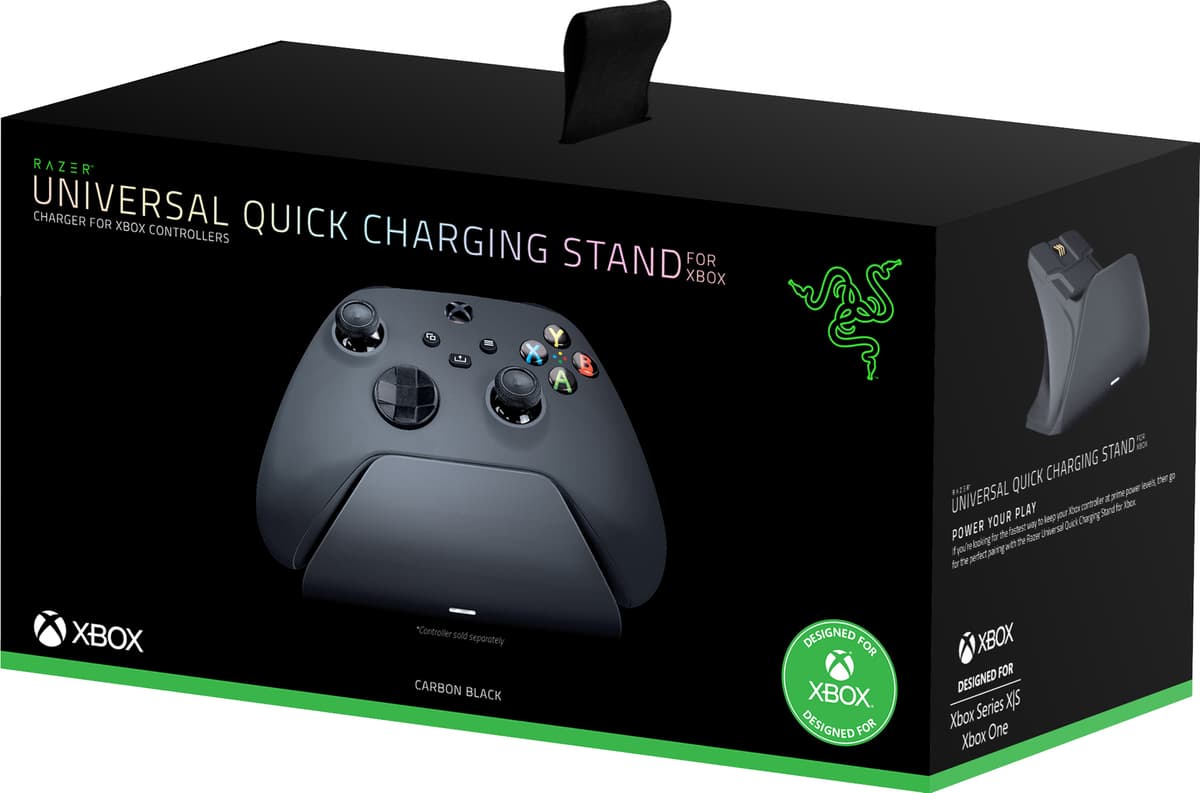 Razer Universal Quick opladerstander til Xbox (carbon black)