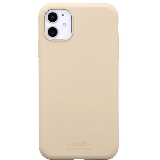 Holdit Silicone case til iPhone 11 (beige) | Elgiganten