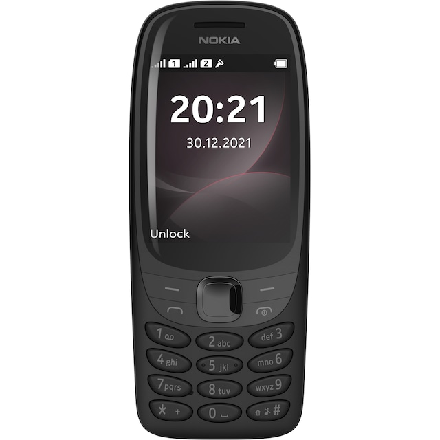 Nokia 6310 mobiltelefon (sort) - Kun 2G