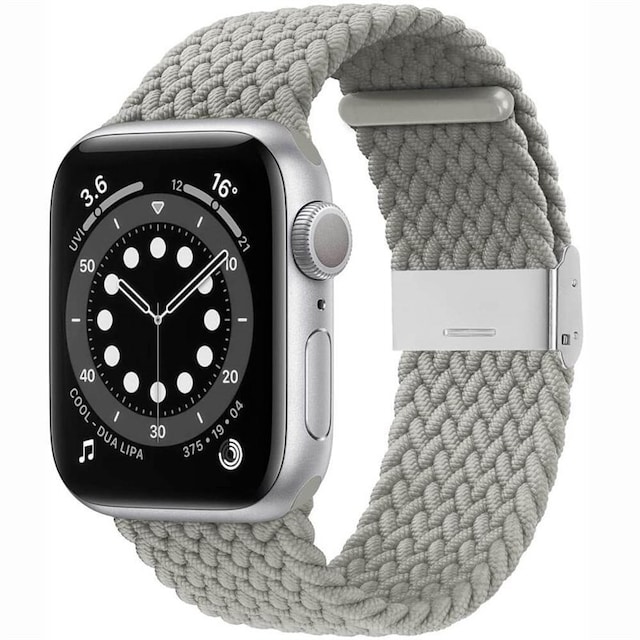 Flettet Elastik Armbånd Apple watch 6 (44mm) - Stone