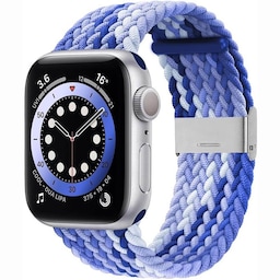 Flettet Elastik Armbånd Apple watch 6 (40mm) - Gradientblue