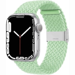 Flettet Elastik Armbånd Apple Watch 7 (45mm) - pistachio