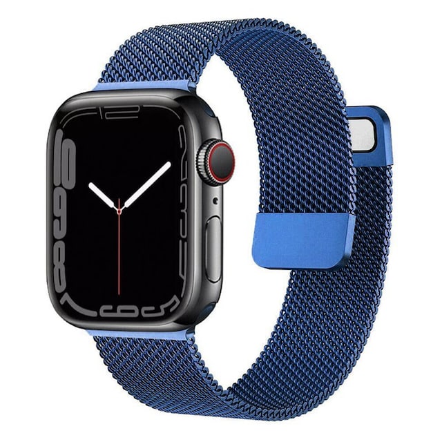 Milanese armbånd Apple Watch 7 (41mm) - Blå