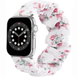 Scrunchie Elastic Armbånd Apple Watch 6 (40mm) - Flower