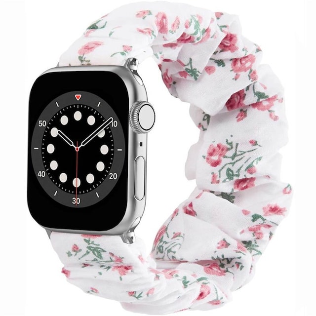Scrunchie Elastic Armbånd Apple Watch 6 (40mm) - Flower