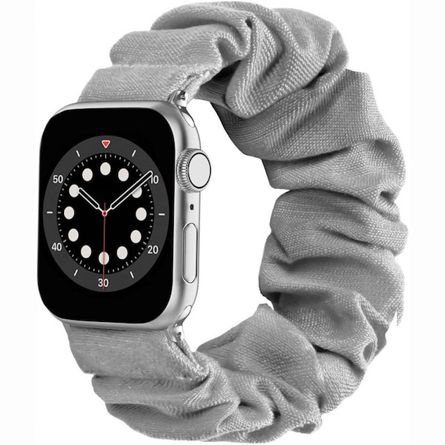 Scrunchie Elastic Armbånd Apple Watch 6 (44mm) - Grå