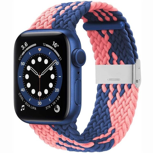 Flettet Elastik Armbånd Apple watch 6 (40mm) - bluepowder