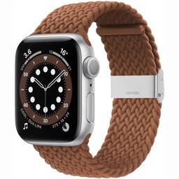 Flettet Elastik Armbånd Apple watch 6 (40mm) - Brun