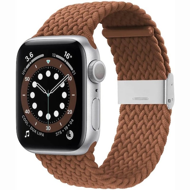 Flettet Elastik Armbånd Apple watch 6 (40mm) - Brun