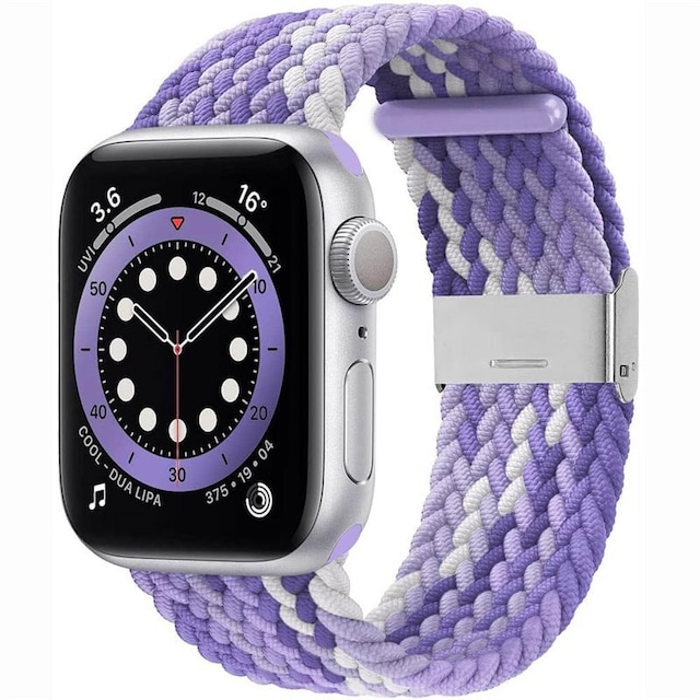 Flettet Elastik Armbånd Apple watch 6 (44mm) - gradientpurple