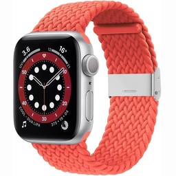Flettet Elastik Armbånd Apple watch 6 (40mm) - rød