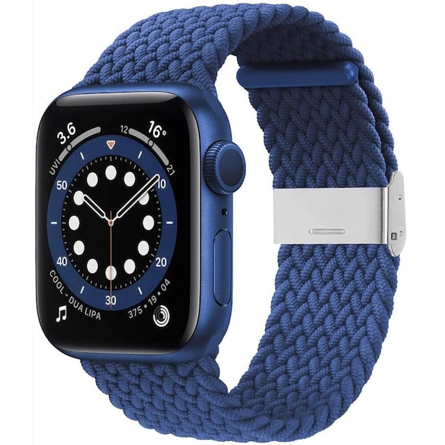 Flettet Elastik Armbånd Apple watch 6 (40mm) - Blå
